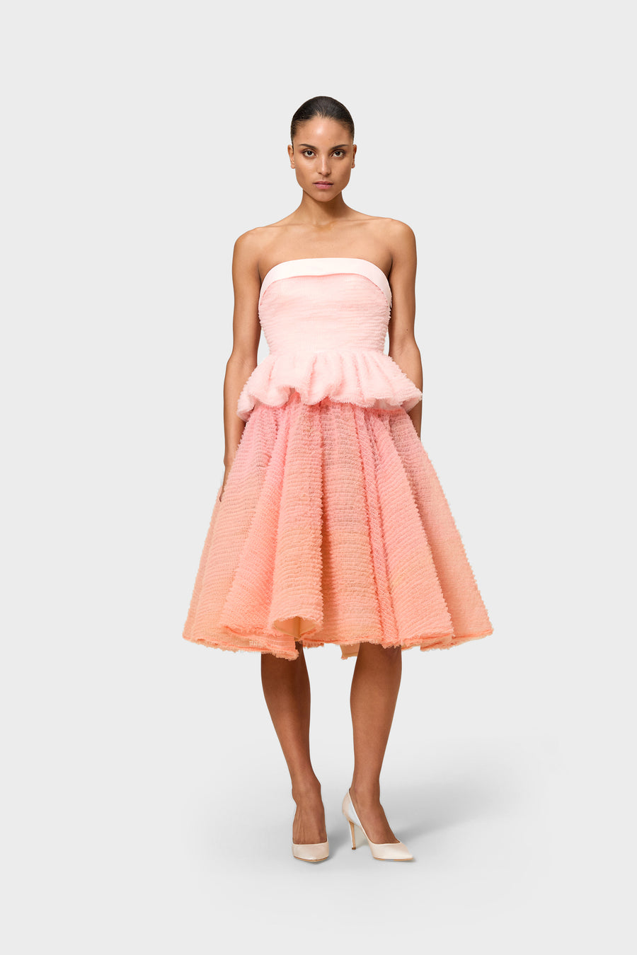 TULLE RUFFLE TOP