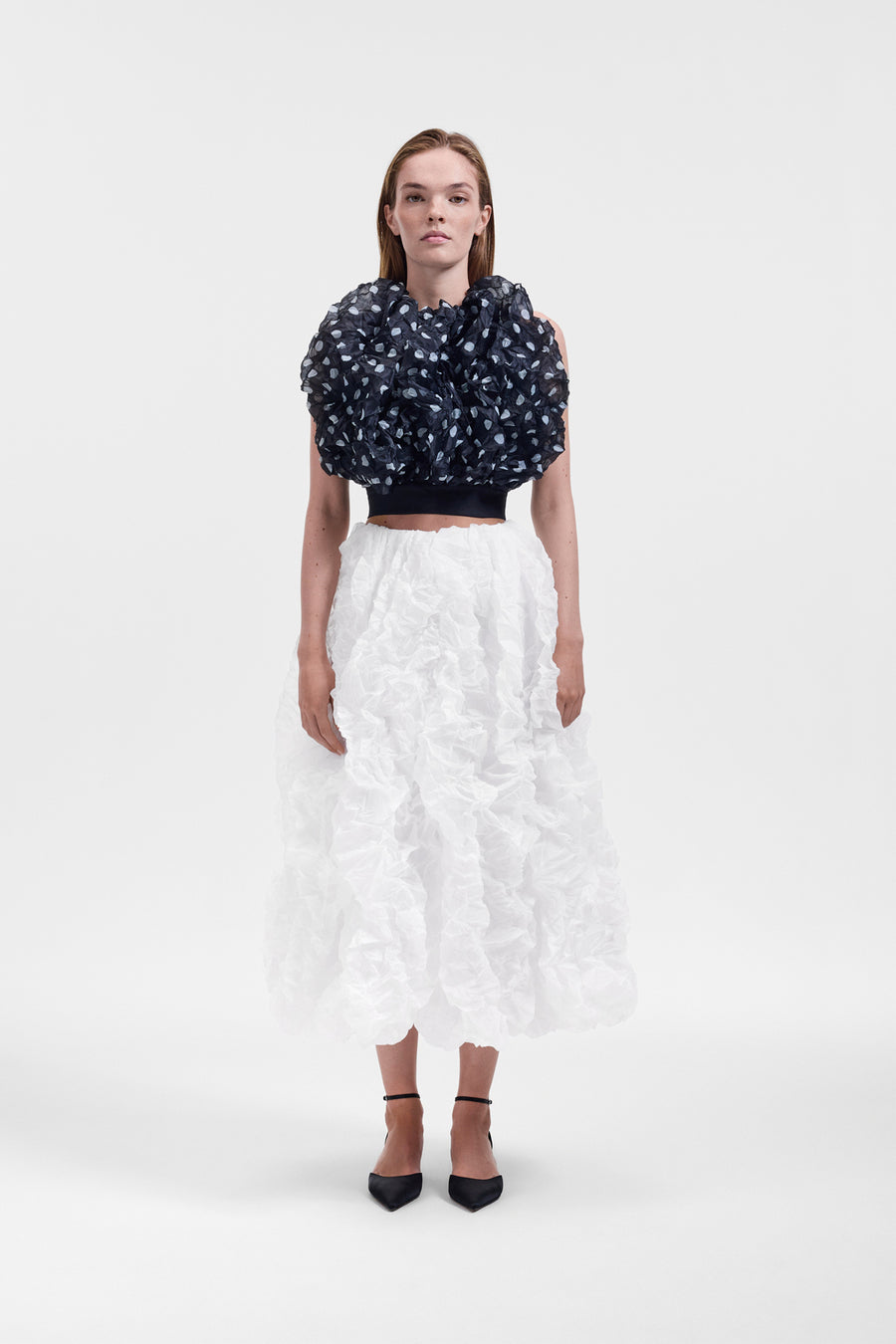 CRINKLE ORGANZA SKIRT