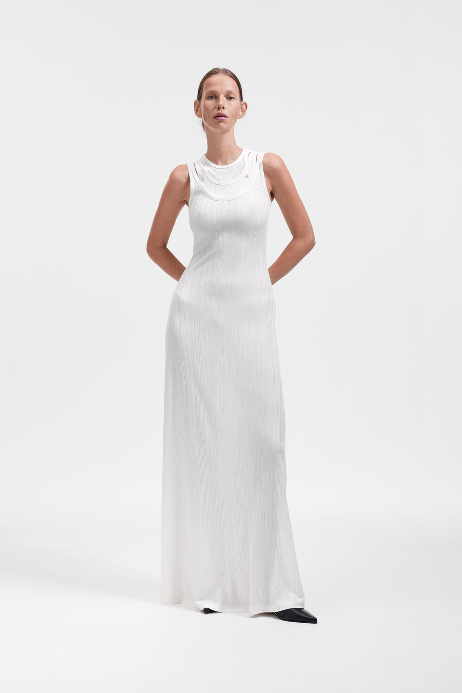 MULTI-LAYERED JERSEY TANK DRESS