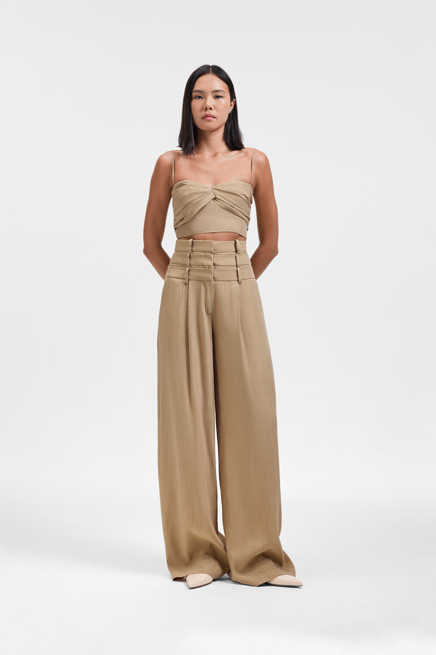 LINEN-SILK BLEND BRALETTE