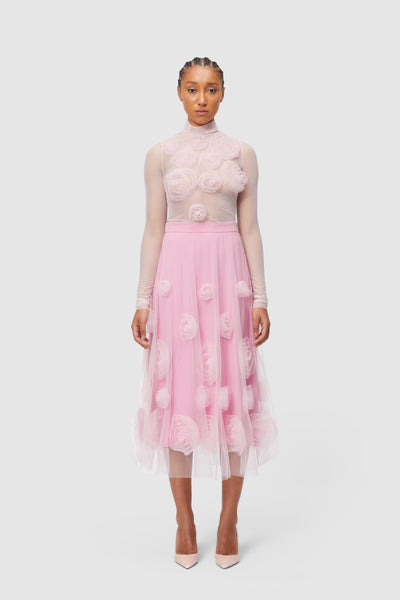 スカート Rosemotif ribbon tulle skirt (long)pink NWT J.Crew Tulle Ball Skirt in Neon Orchid Pink Pleated