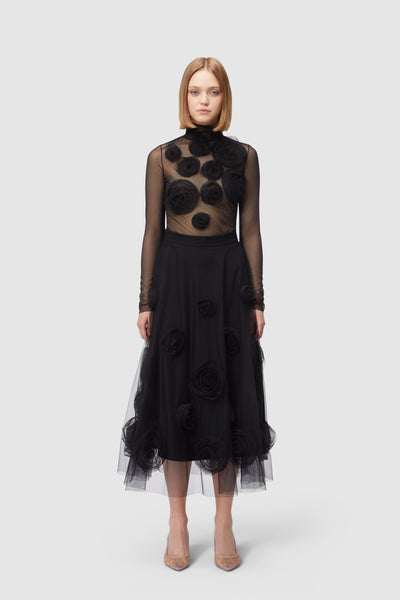 スカート RoseMuse line jersey skirt set black line jersey skirt set – BUNNY APARTMENT