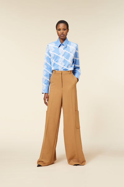 Brown Cargo Suit Pants | Designer Pants By Viktor&Rolf