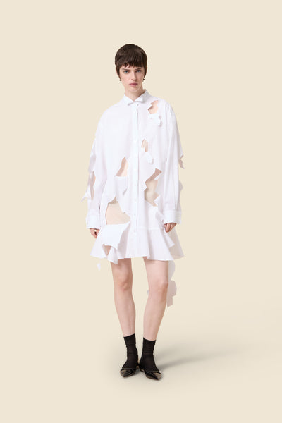 VIKTOR & ROLF フリルシャツ ホワイト ラッフルデザイン イタリア製 model_front_TD0672111325_grand