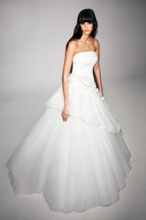VRM325 - ASYMMETRIC ABUNDANCE FANTAISIE GOWN