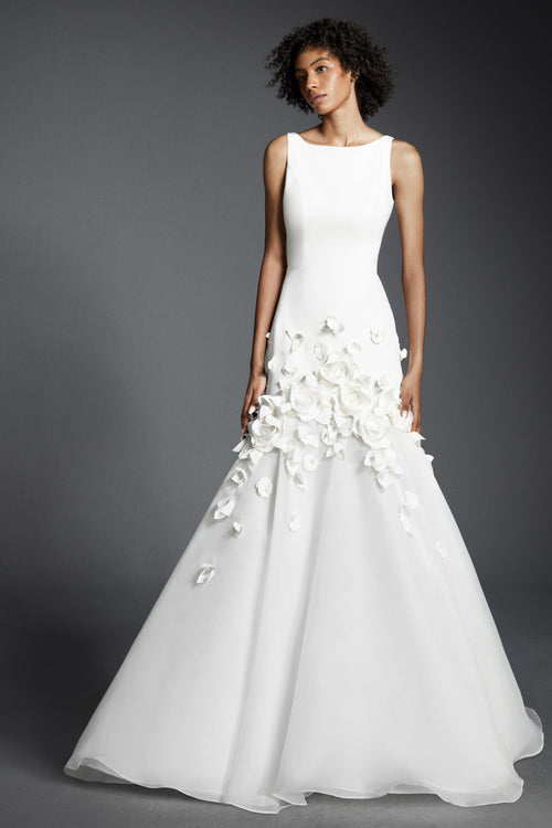 VRM392 - FIT-EN-FLARE FLOWER ROMANCE JURK