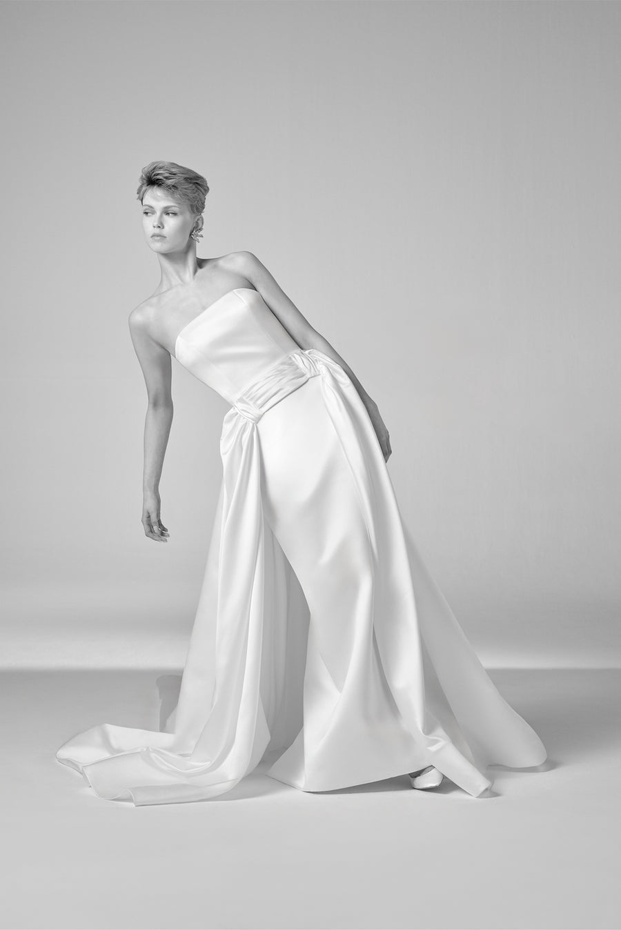 VRM478 - REGAL SATIN COLUMN GOWN