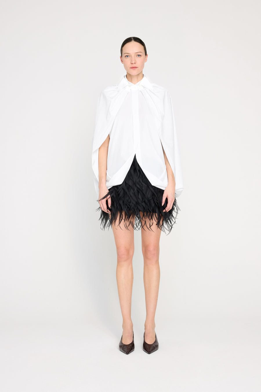 FEATHER MINI SKIRT