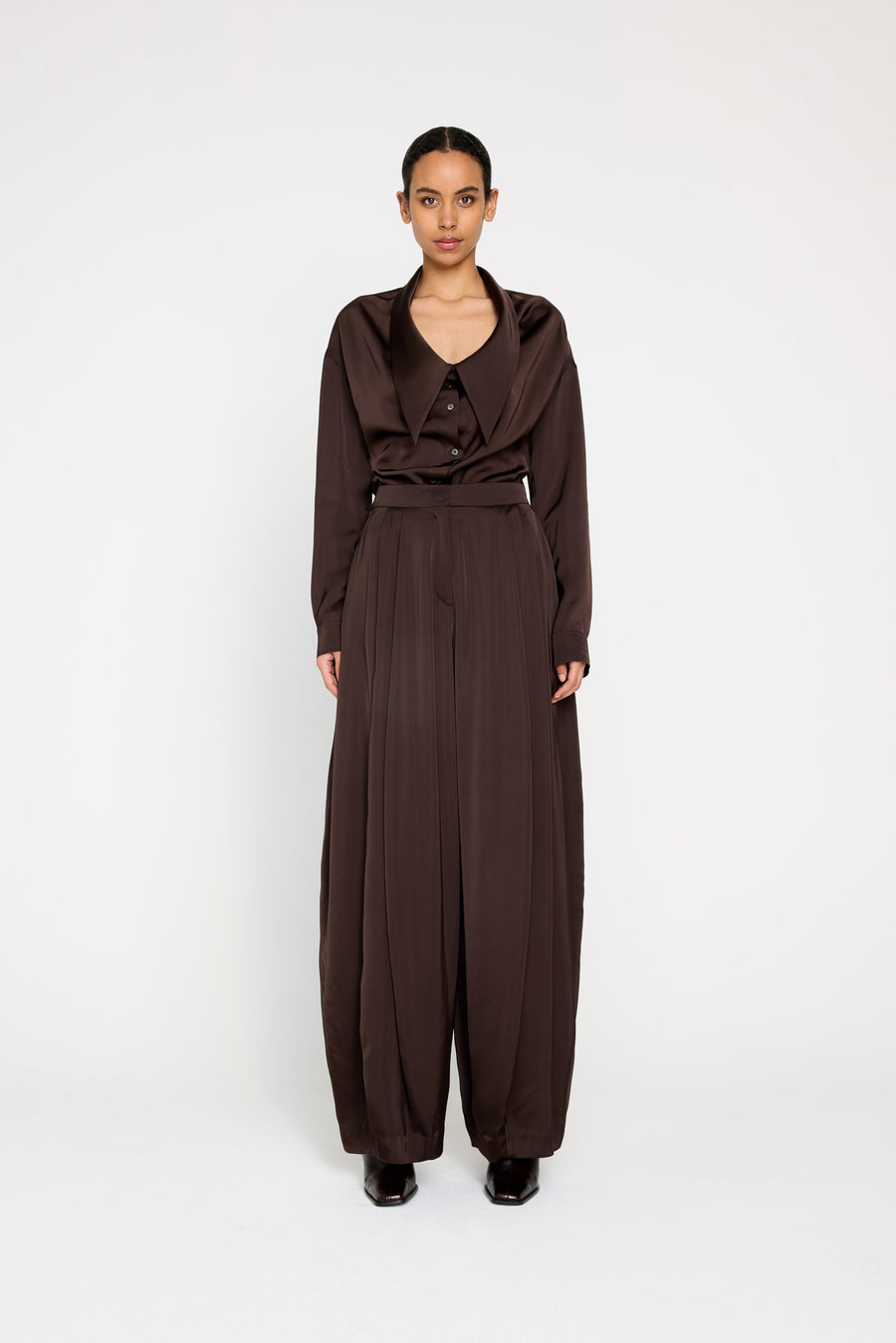 PLEATED VOLUME BALLOON TROUSERS