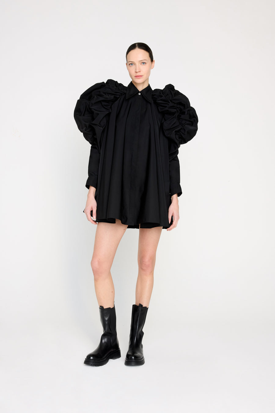 PUMPKIN SHIRT DRESS