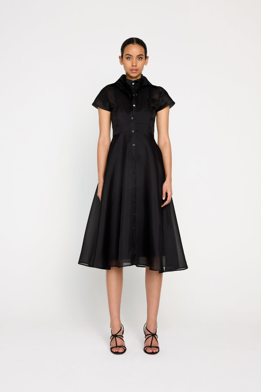 MULTI-LAYERED SHIRT DRESS