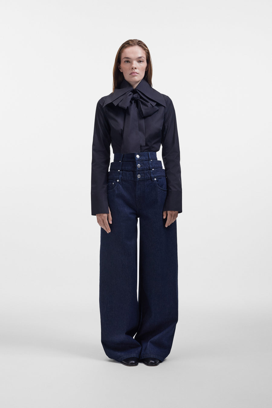 MULTI-LAYERED COLLAR SHIRT