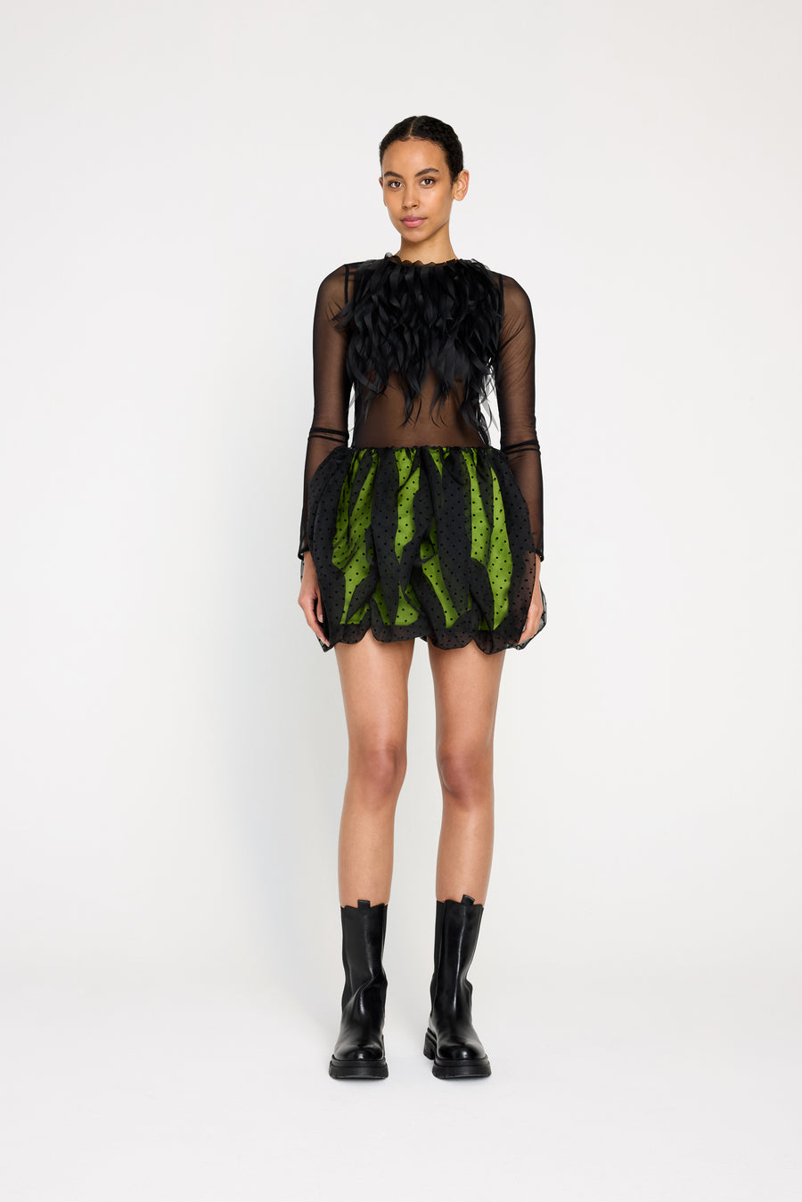 FEATHER MESH TOP