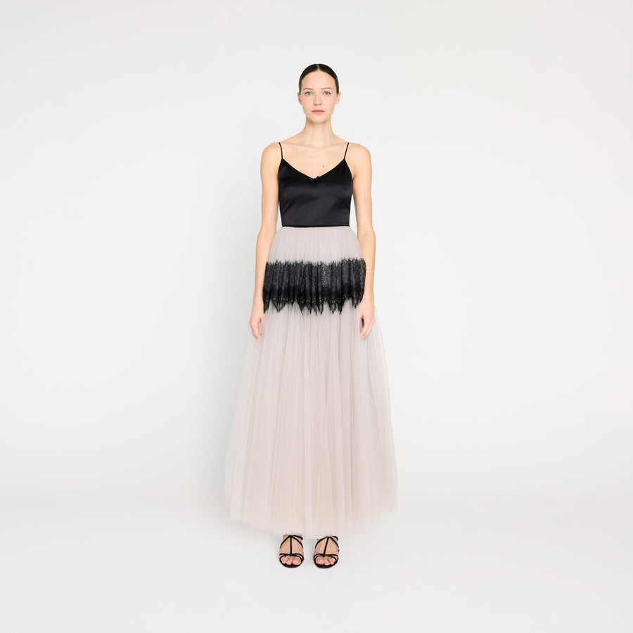 TULLE & LACE CAMI GOWN