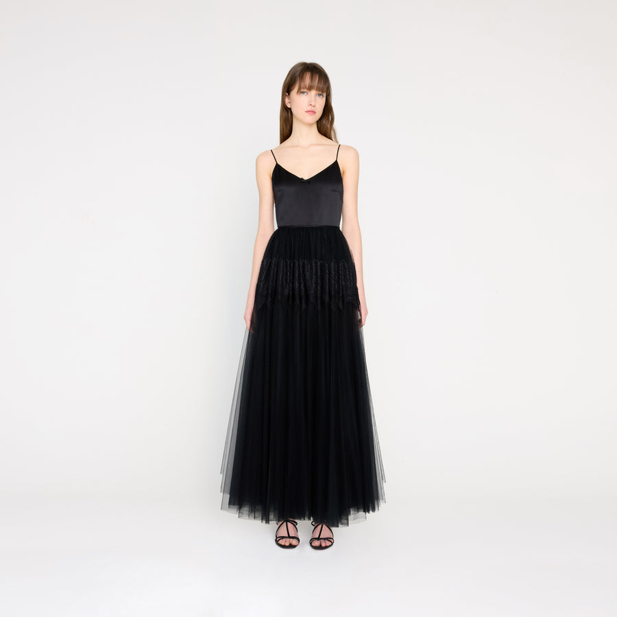 TULLE & LACE CAMI GOWN