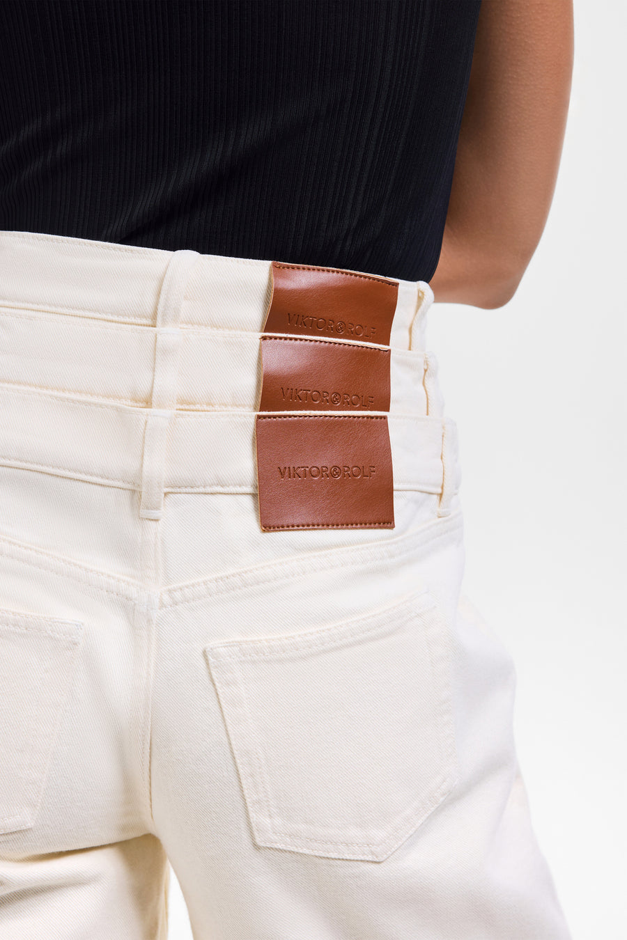 MULTI-LAYERED DENIM JEANS