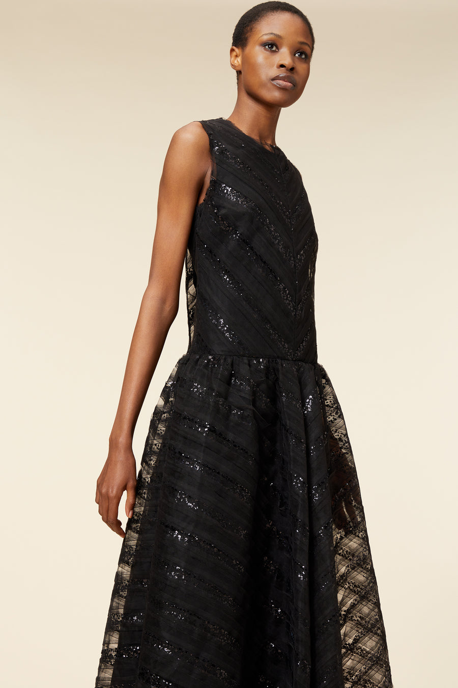 TULLE MAXI DRESS