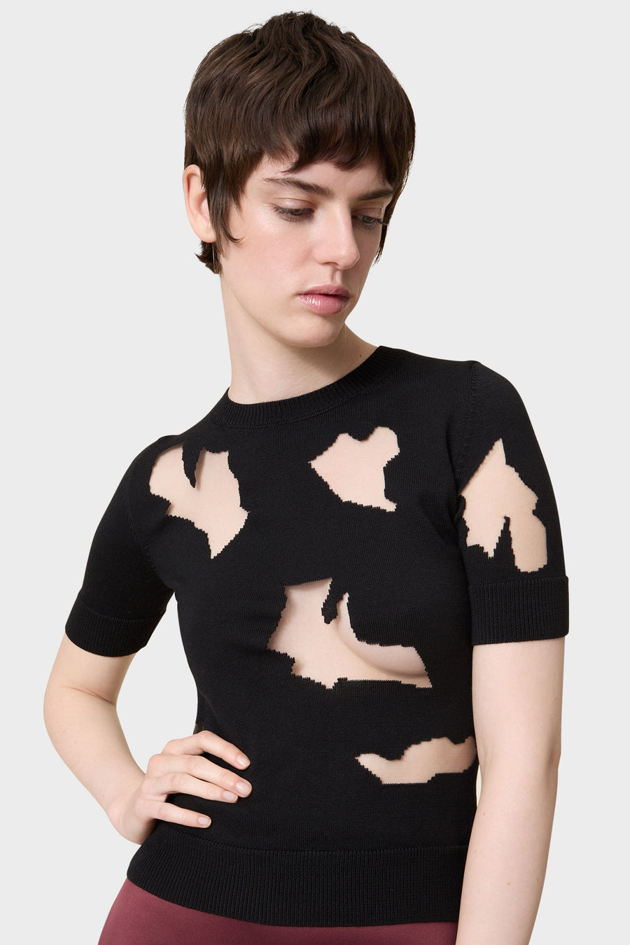 WOLLEN GEBREIDE TOP