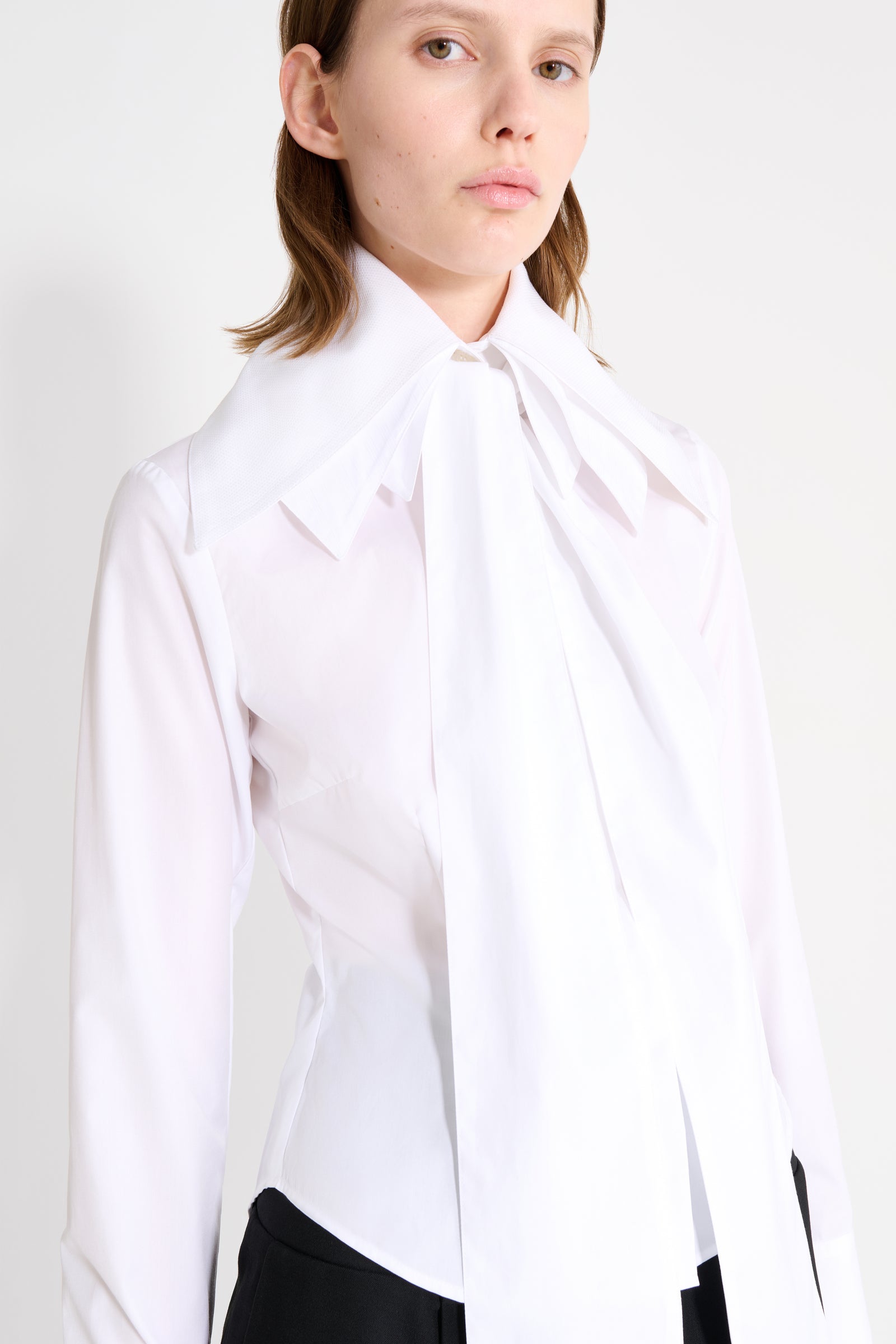 ミュージシャン Layered Coller Blouse [WH/] ミュージシャン Layered