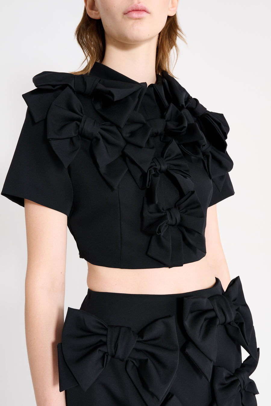BOW BOUQUET WOOL TOP