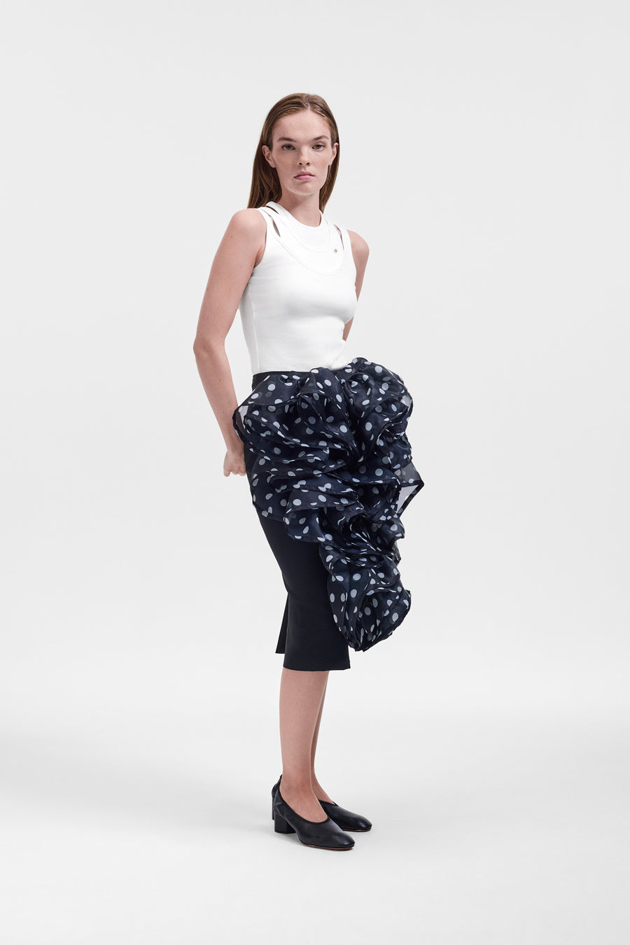 VOLANT MIDI SKIRT
