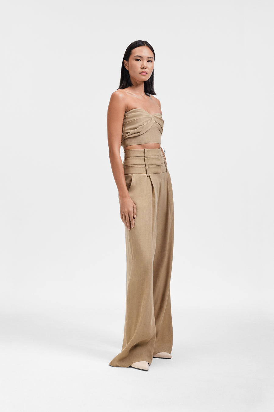 LINEN-SILK BLEND BRALETTE