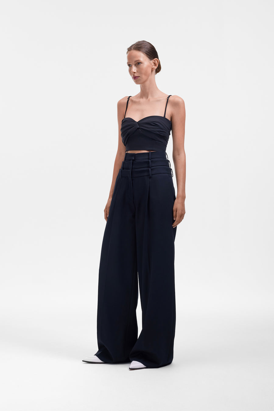 LINEN-SILK BLEND BRALETTE