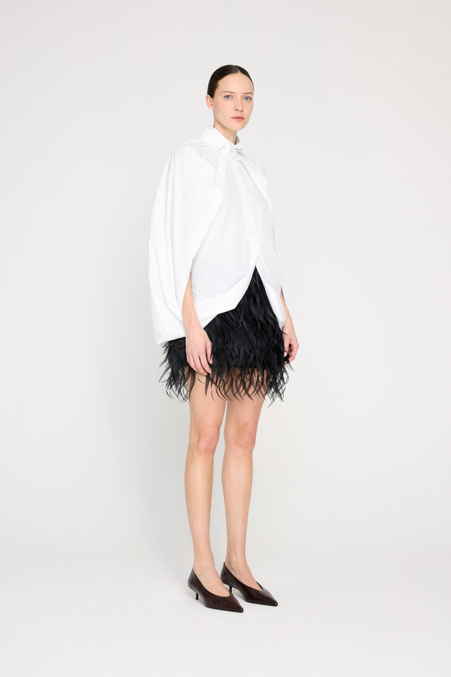 FEATHER MINI SKIRT