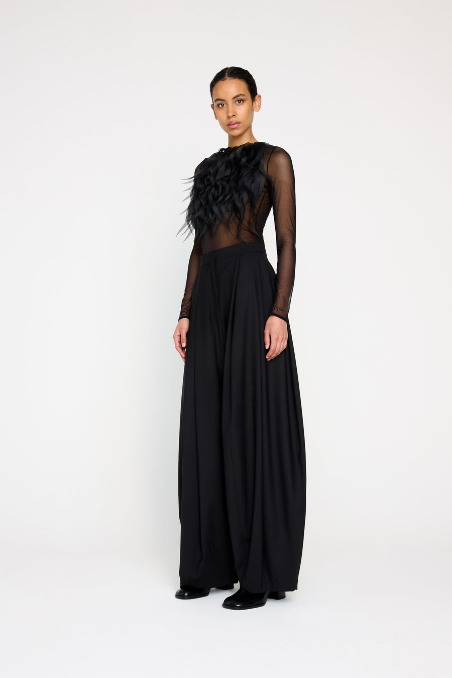 PLEATED VOLUME BALLOON TROUSERS