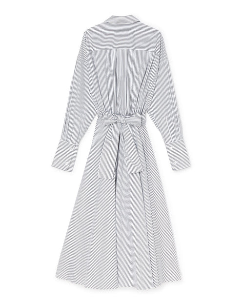 FIT AND FLARE SHIRT WRAP DRESS