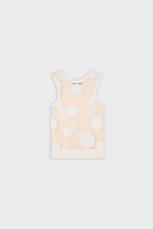 POLKADOT GEBREIDE SPENCER