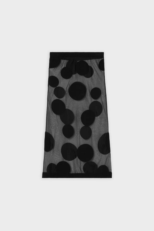 POLKADOT GEBREIDE ROK