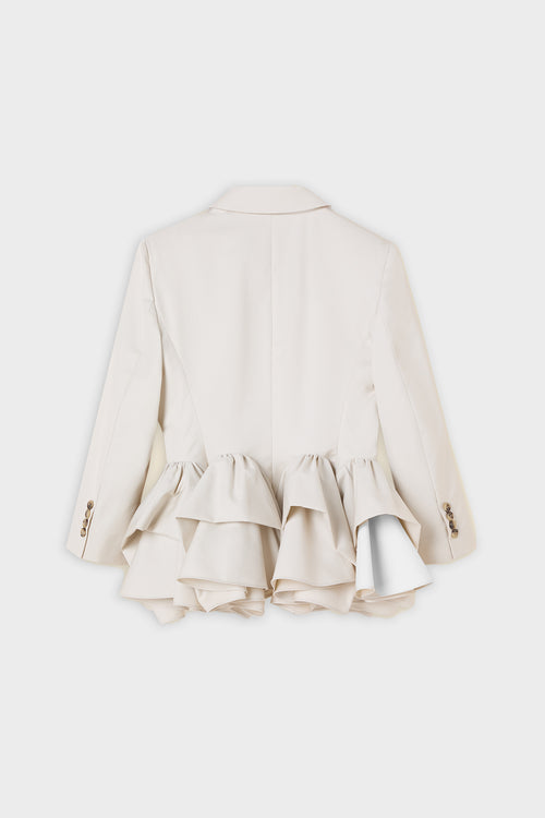 TUCK UP GABARDINE BLAZER