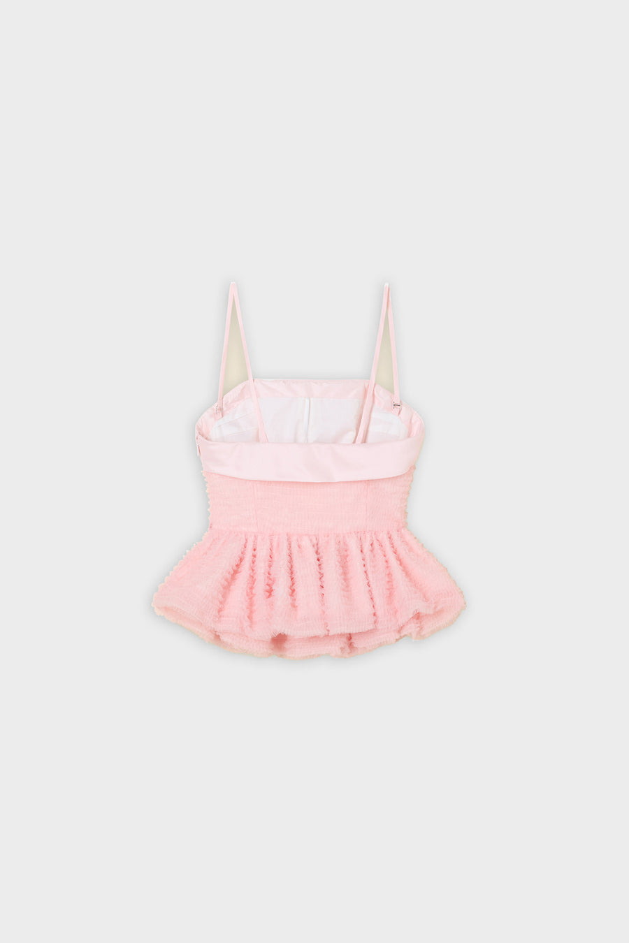 TULLE RUFFLE TOP