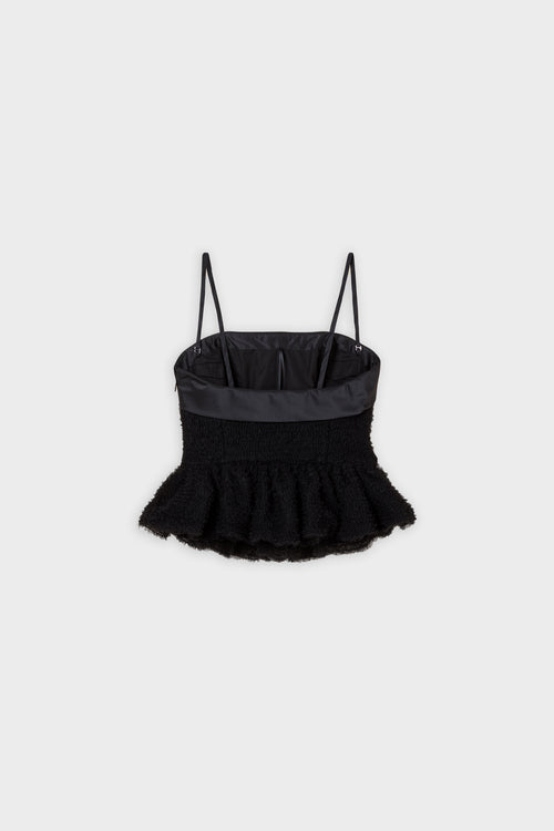TULLE RUFFLE TOP