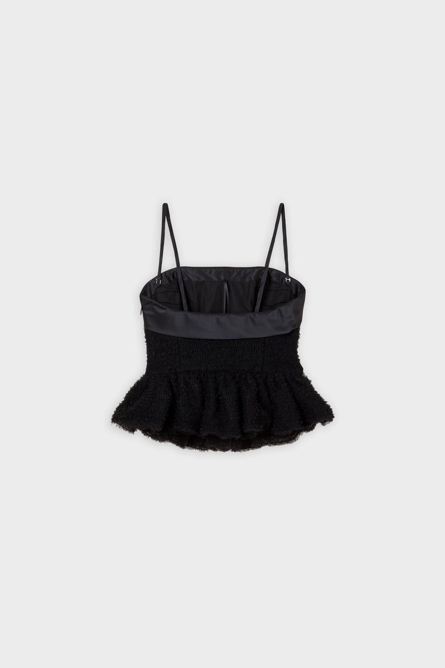 TULLE RUFFLE TOP