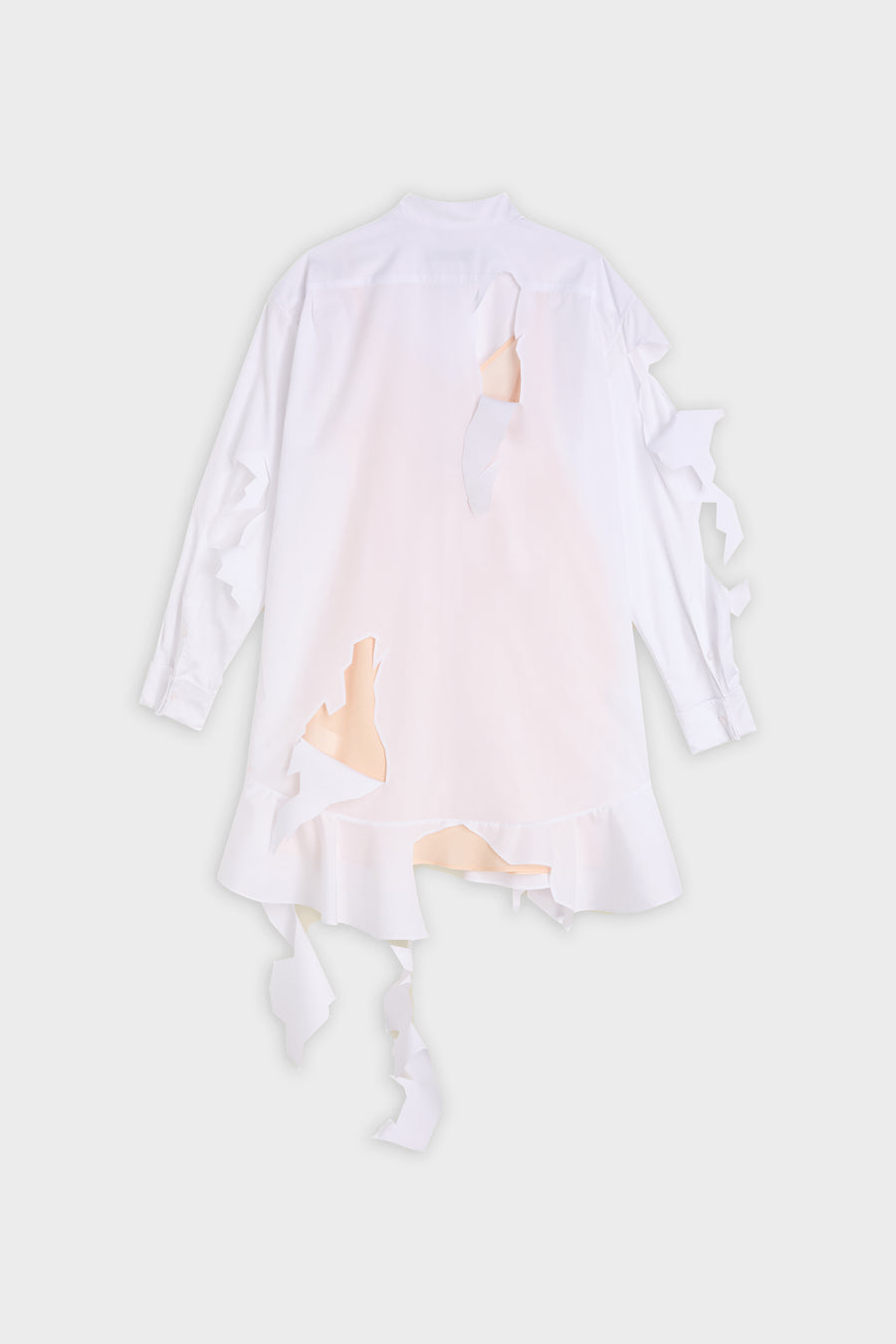 CUT OUT POPLIN SHIRT