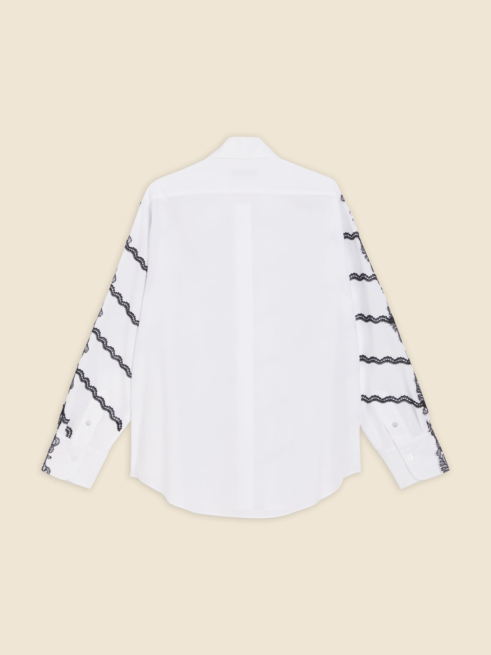 アメリヴィンテージ☆LACE WAVE PATCHWORK SHIRT ホワイト アメリ