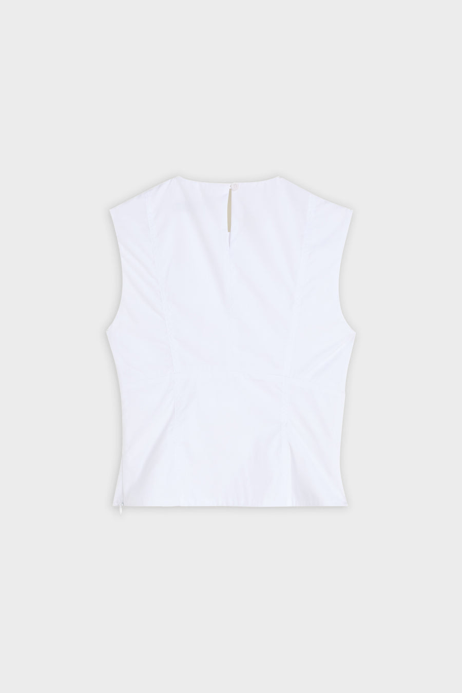 PLEATED POPLIN BLOUSE