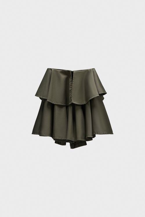 MINIROK MET STRIKDRAPERING