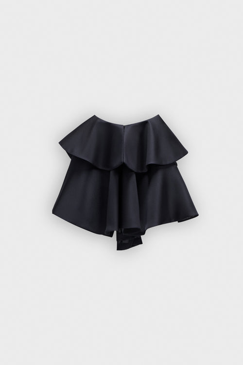 MINIROK MET STRIKDRAPERING