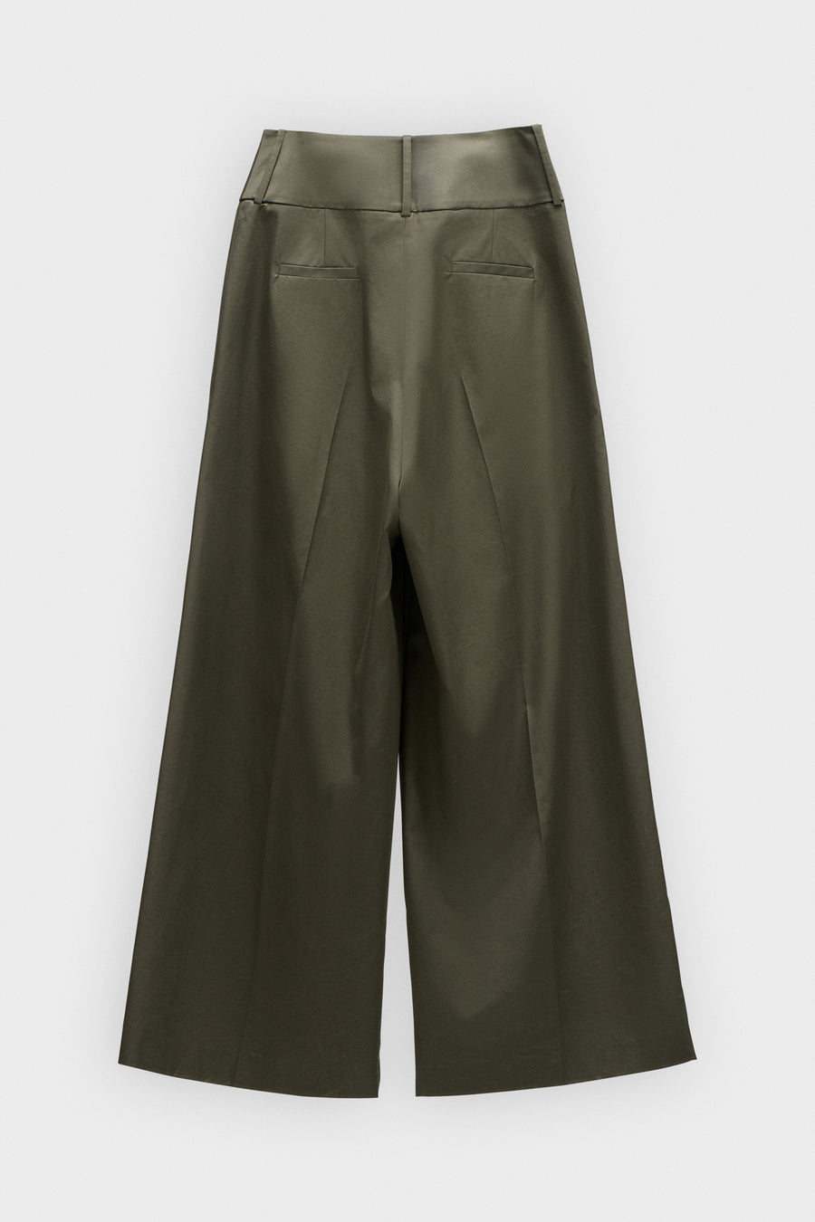 DRAGGED GABARDINE TROUSERS