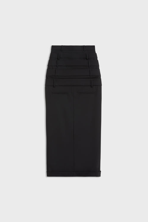 MULTI-LAYERED TROUSERS SKIRT