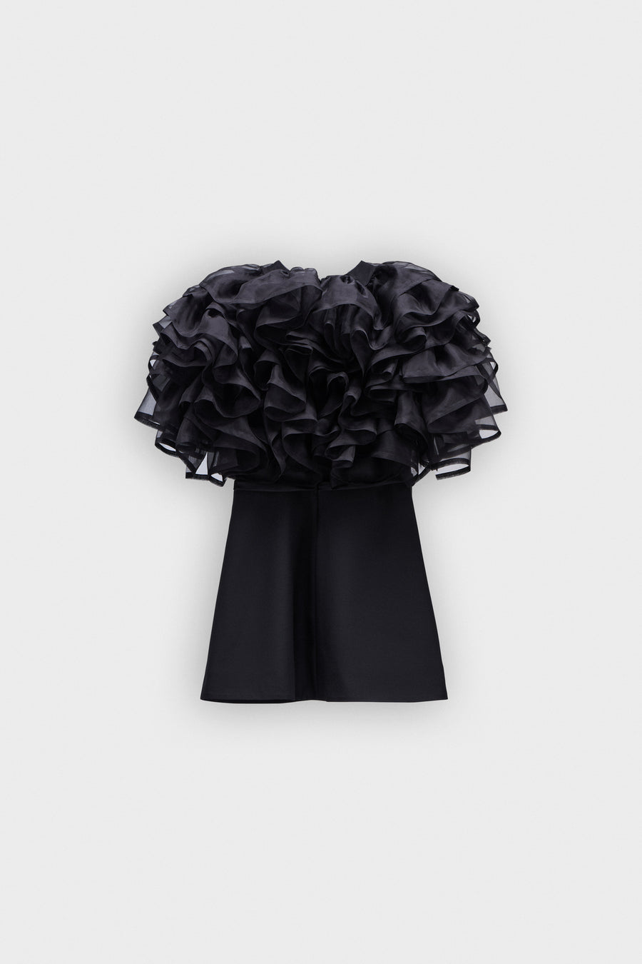 VOLANT ORGANZA MINI DRESS