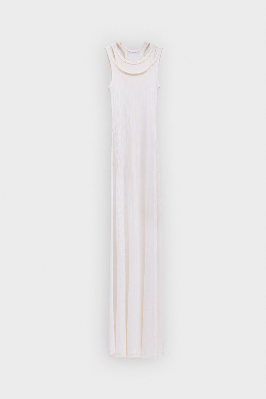 layered tank maxi dress Roncen Women's Solid Summer Dress - Sleeveless Off-Shoulder Shirred Layered Tubular Long Tank Dress, Casual Elegant Round Neck Maxi Dress for Daily Wear, Beach Outings and Summer Occasions