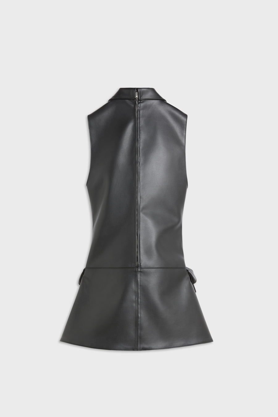 LEATHER POCKET MINI DRESS