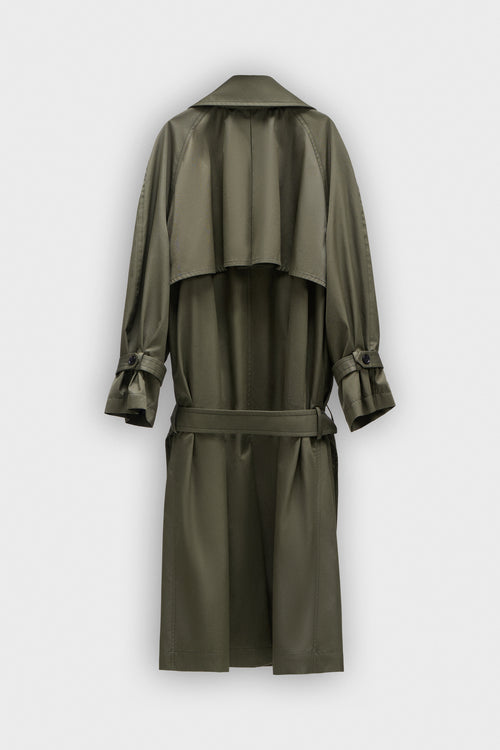 TRENCHCOAT MET LAGE HALSLIJN