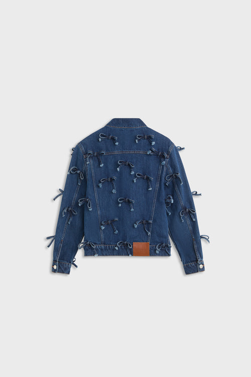 BOW DENIM JACKET