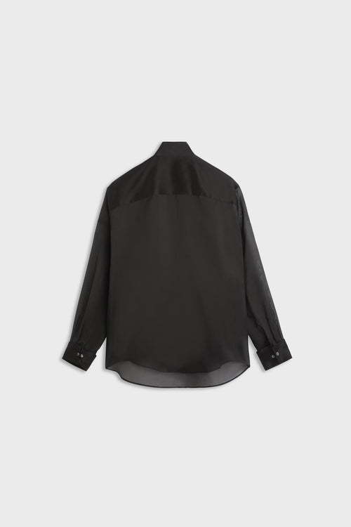 FEATHER TUXEDO PLASTRON SHIRT