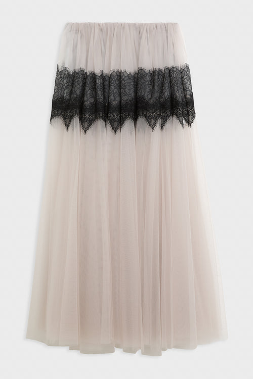 TULLE & LACE MAXI SKIRT